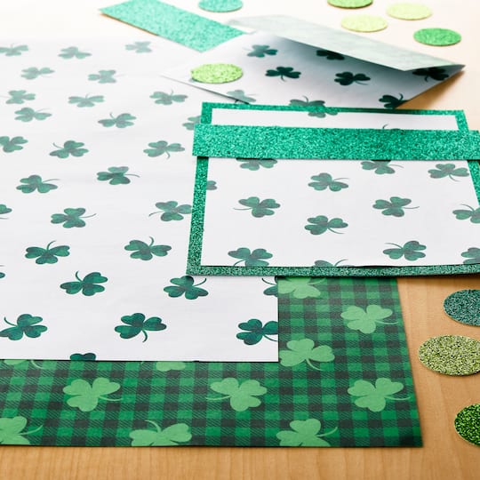 St. Patrick's Day Double-Sided Cardstock Paper by Recollections™, 12" x 12"